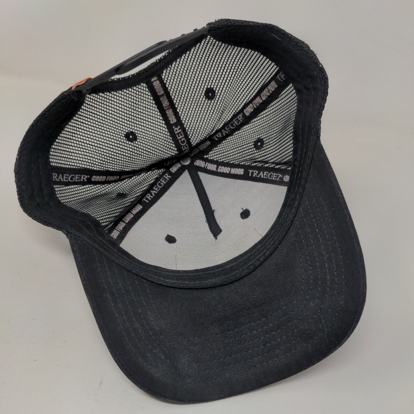 Traeger Wood Fired Grills Snapback Mesh Back Trucker Hat Black One Size