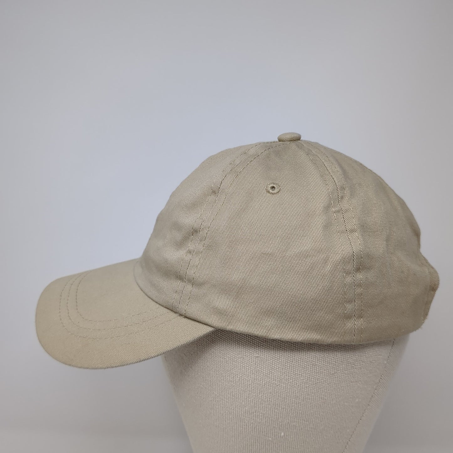 Unbranded Strapback Baseball Cap Brown One Size Adjustable 6 Panel Blank