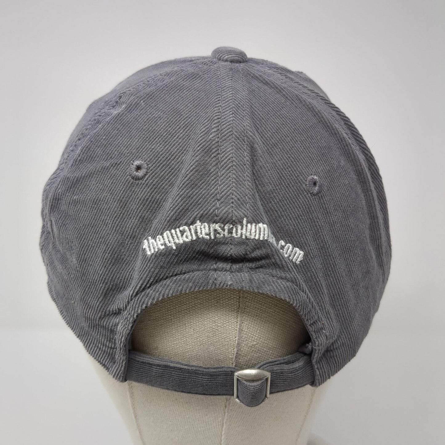 Como Slideback Hat Gray One Size Corduroy Top of the World 6 Panel