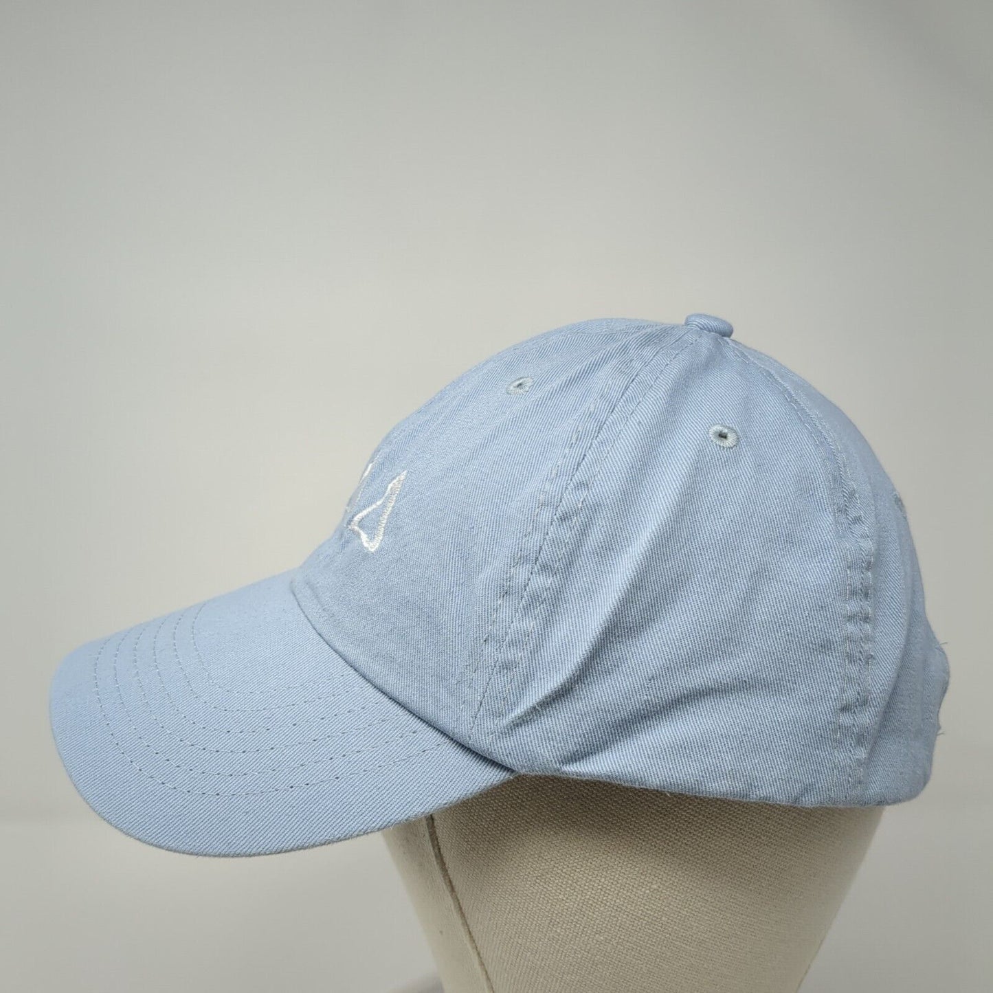 Tri Delta Slideback Hat Blue One Size Adjustable Embroidered 6 Panel Cotton