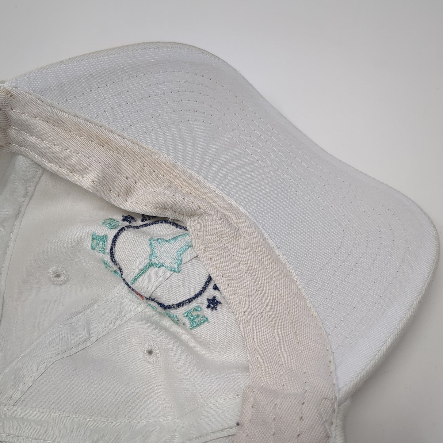 Seattle Washington Strapback Baseball Cap White OS Adjustable Embroidered DMR