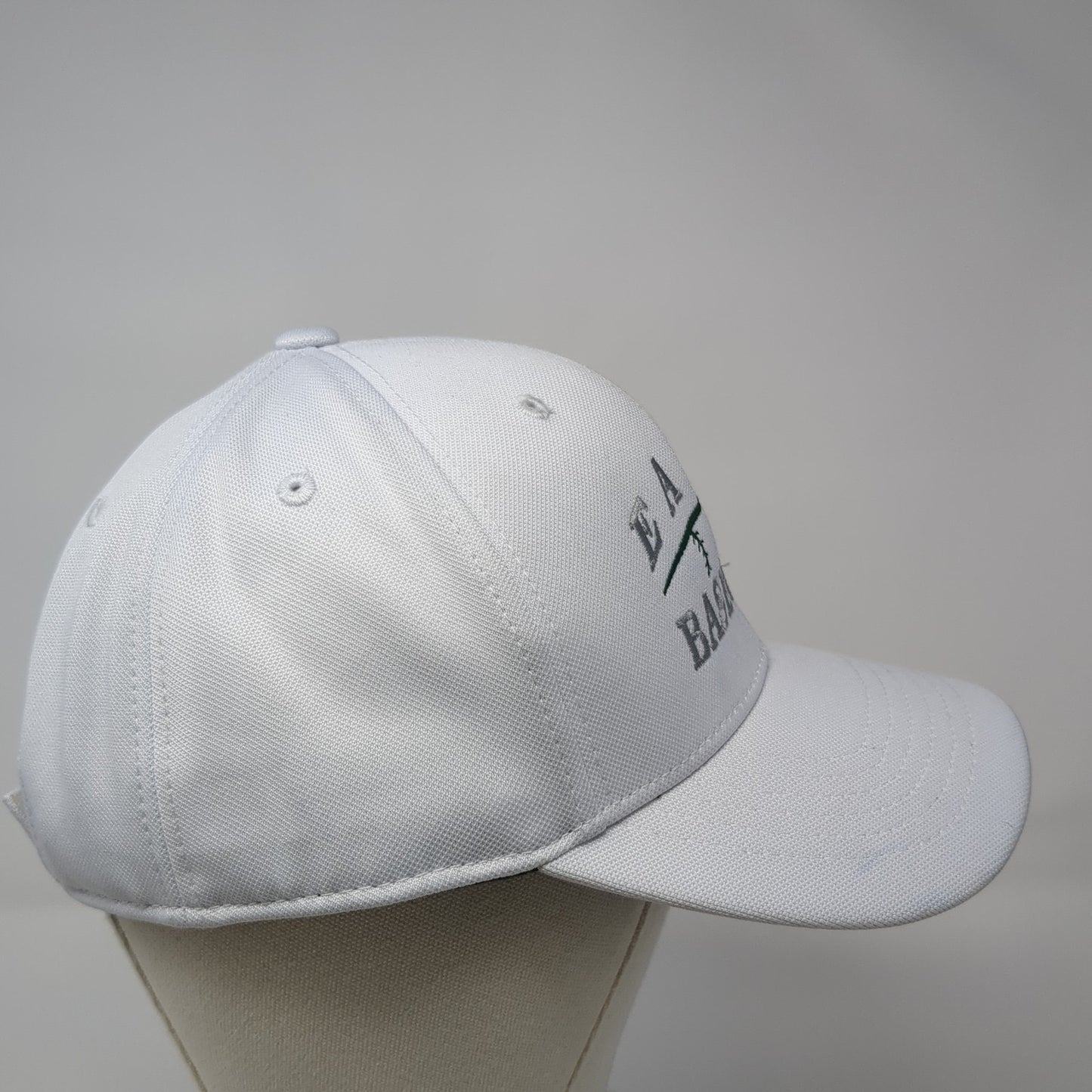 Eagle Baseball Strapback Hat White One Size Adjustable Solid Fanthread