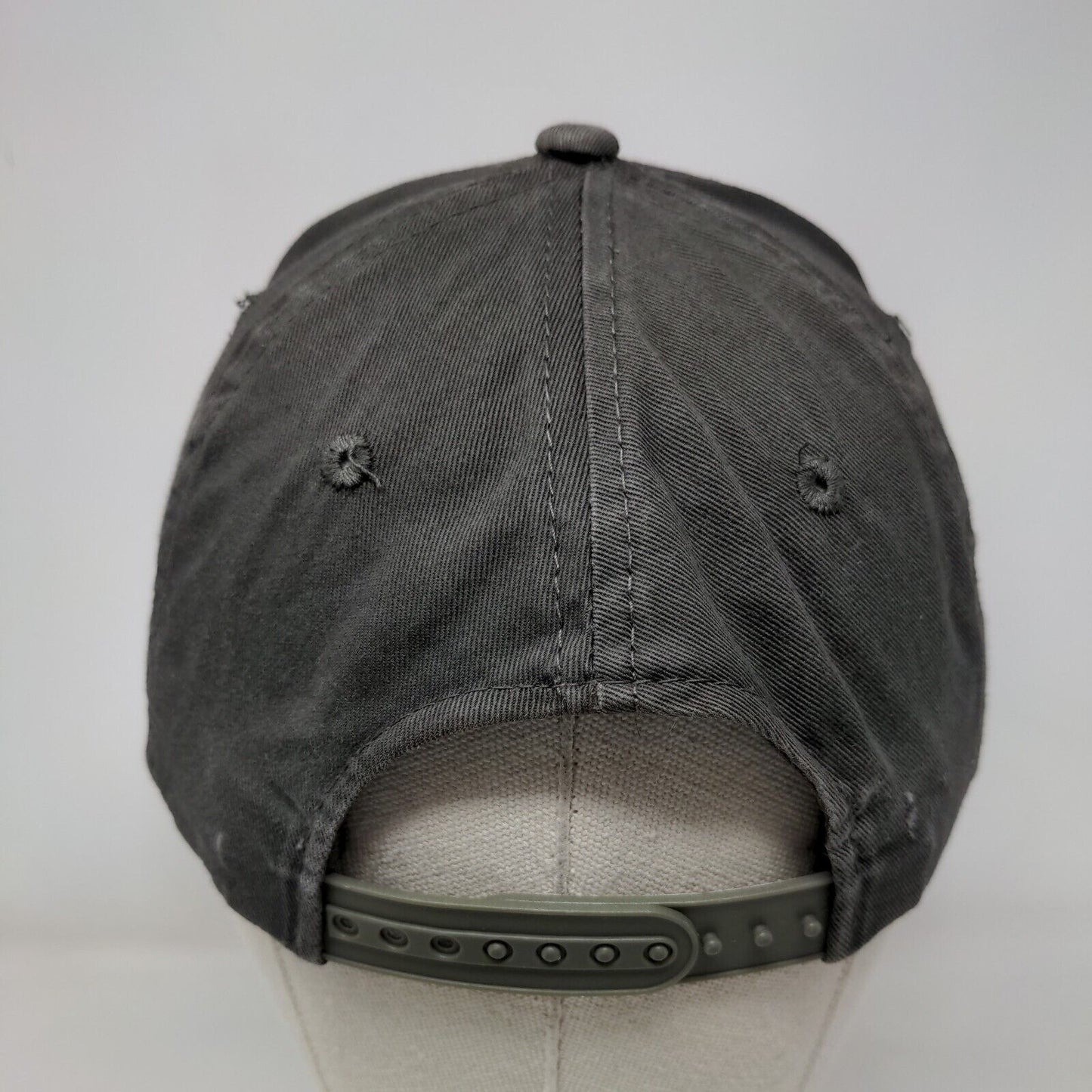Bass Pro Shops Snapback Hat Gray OSFM Embroidered 6 Panel Gone Fishing
