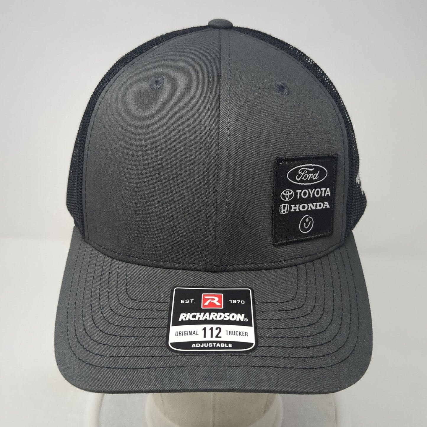 Ford Toyota Honda Trucker Hat Gray One Size Adjustable Mesh Back Richardson