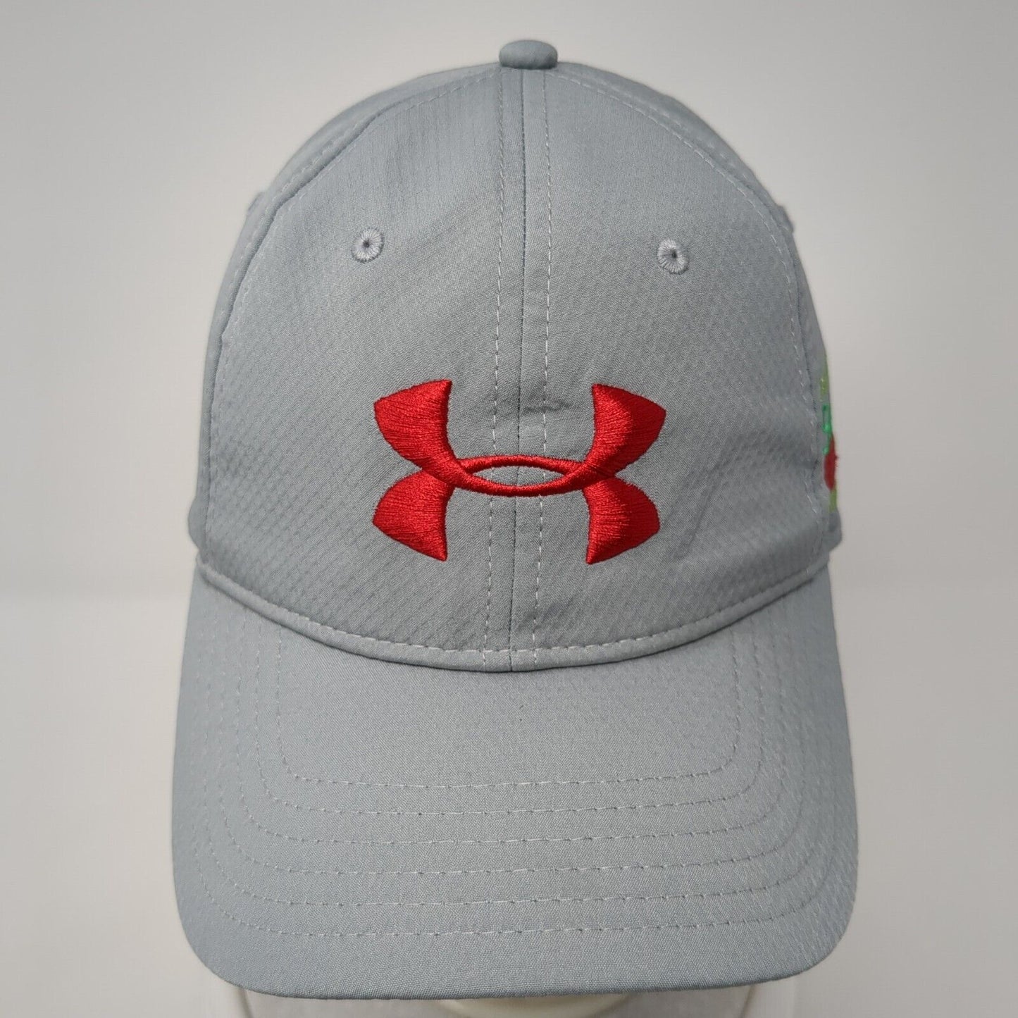 Under Armour Strapback Hat Gray One Size Embroidered Swing for the Green