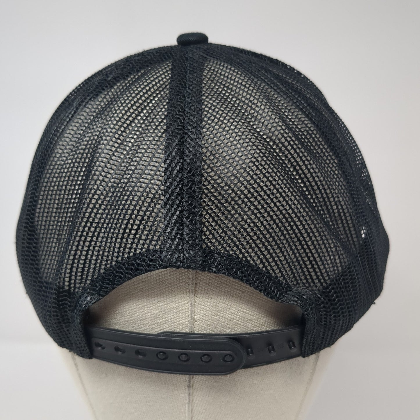 Bear Homes Snapback Trucker Hat Black OS Adjustable Mesh Back Port Authority