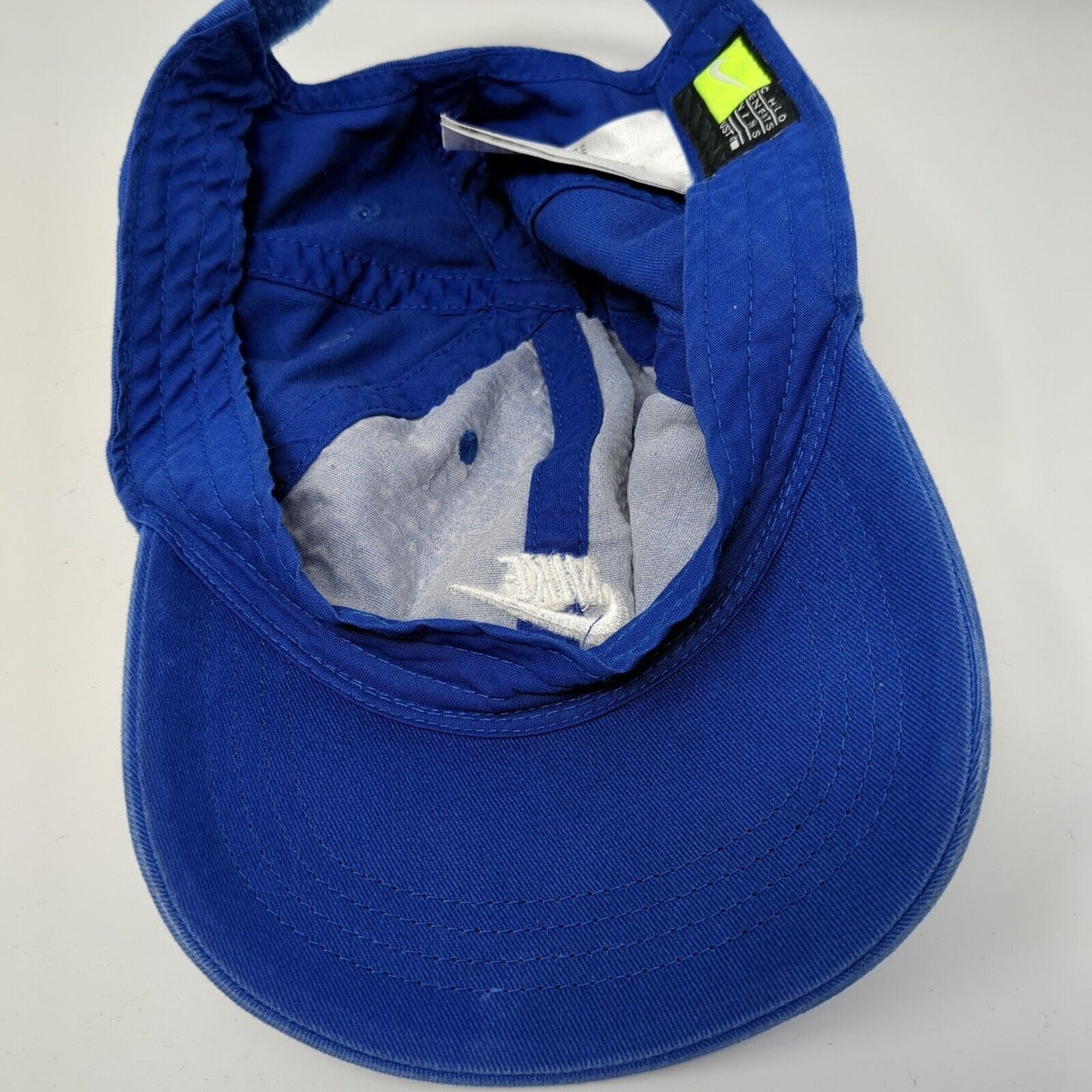 Nike Swoosh Strapback Hat Blue Youth One Size Adjustable Embroidered