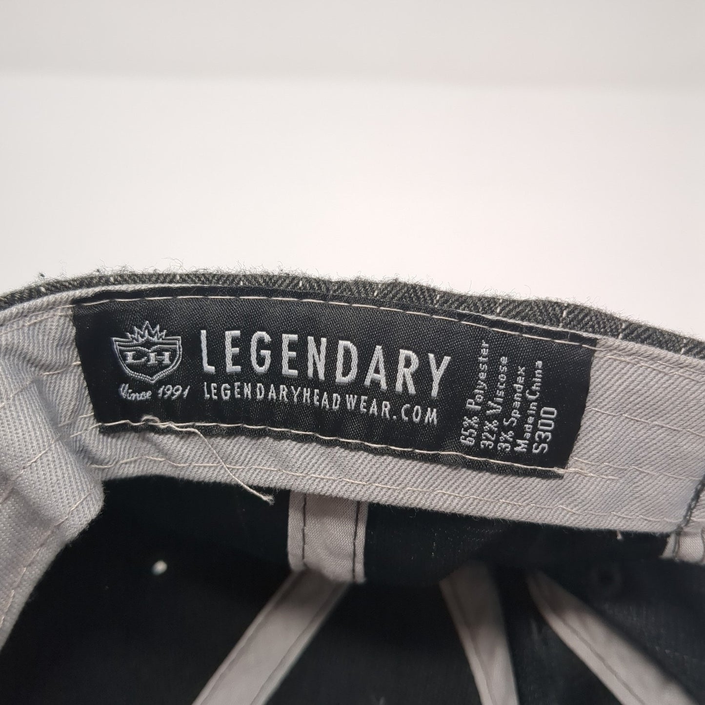 Crane Creek Country Club Slideback Hat Gray One Size Pinstripe Legendary