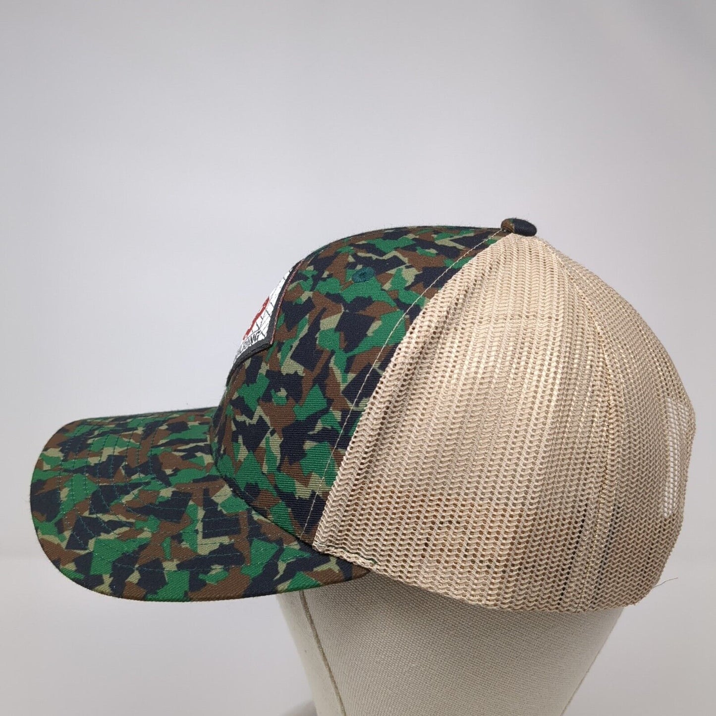 Barrier Building Snapback Trucker Hat Camouflage OS Adjustable Mesh Pride Camo