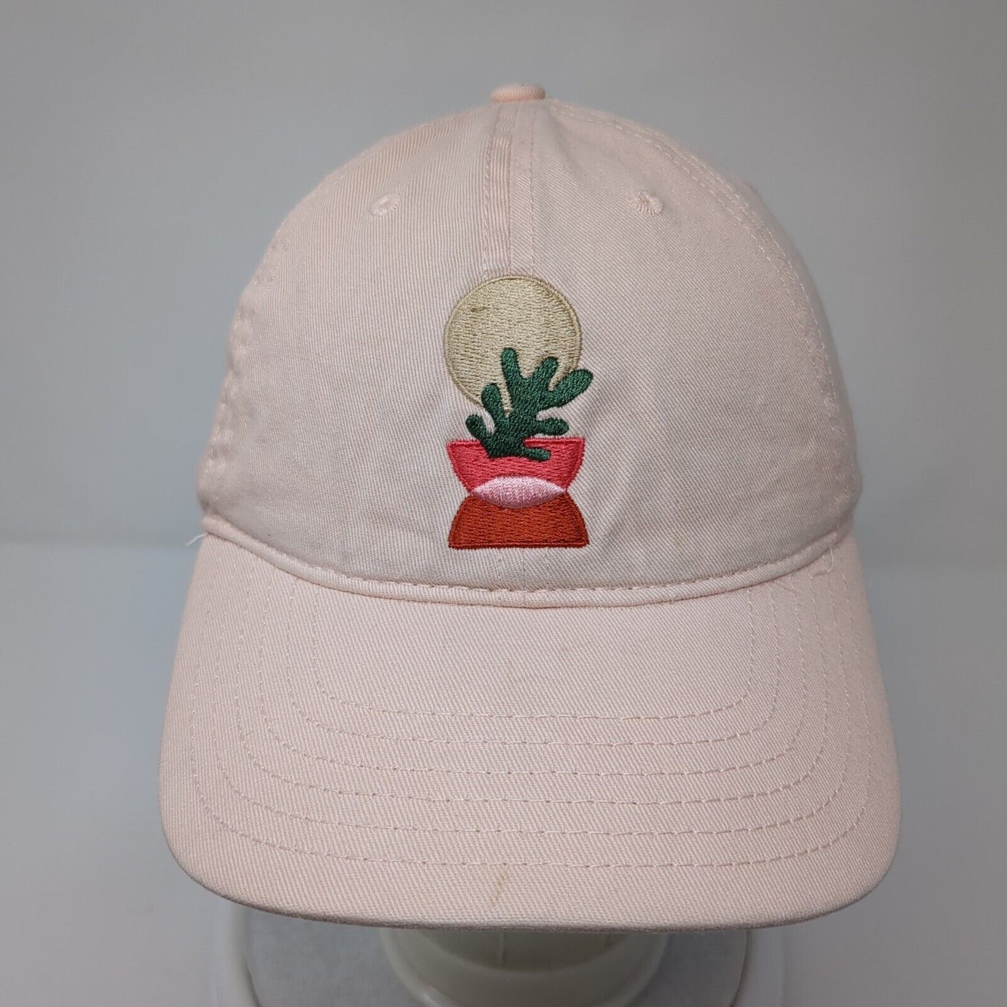 Mighty Fine Slideback Hat Pink One Size Adjustable Embroidered 6 Panel Cotton