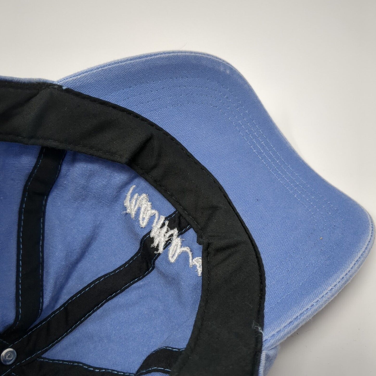 Mama Slideback Hat Blue One Size Adjustable Embroidered Solid 6 Panel