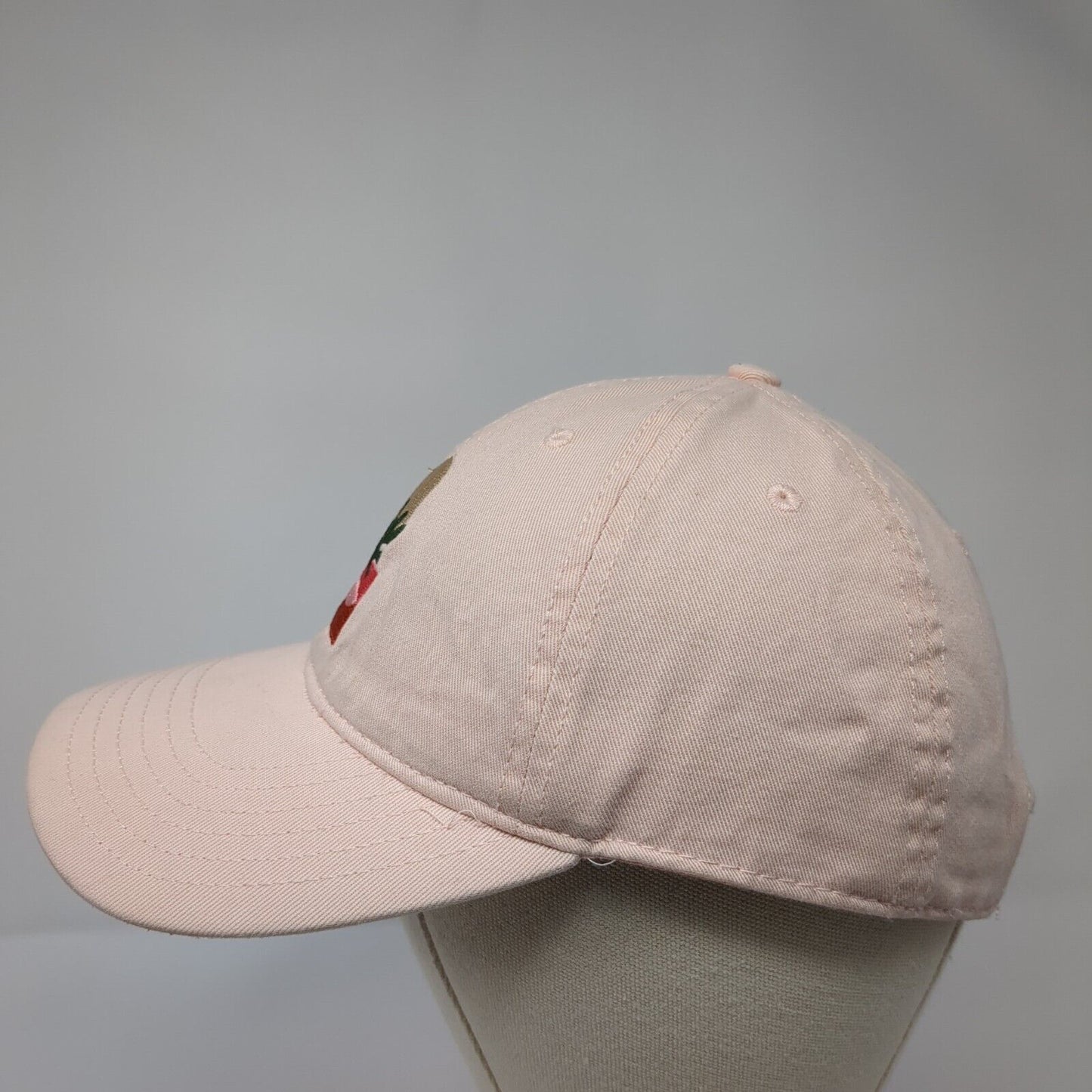 Mighty Fine Slideback Hat Pink One Size Adjustable Embroidered 6 Panel Cotton