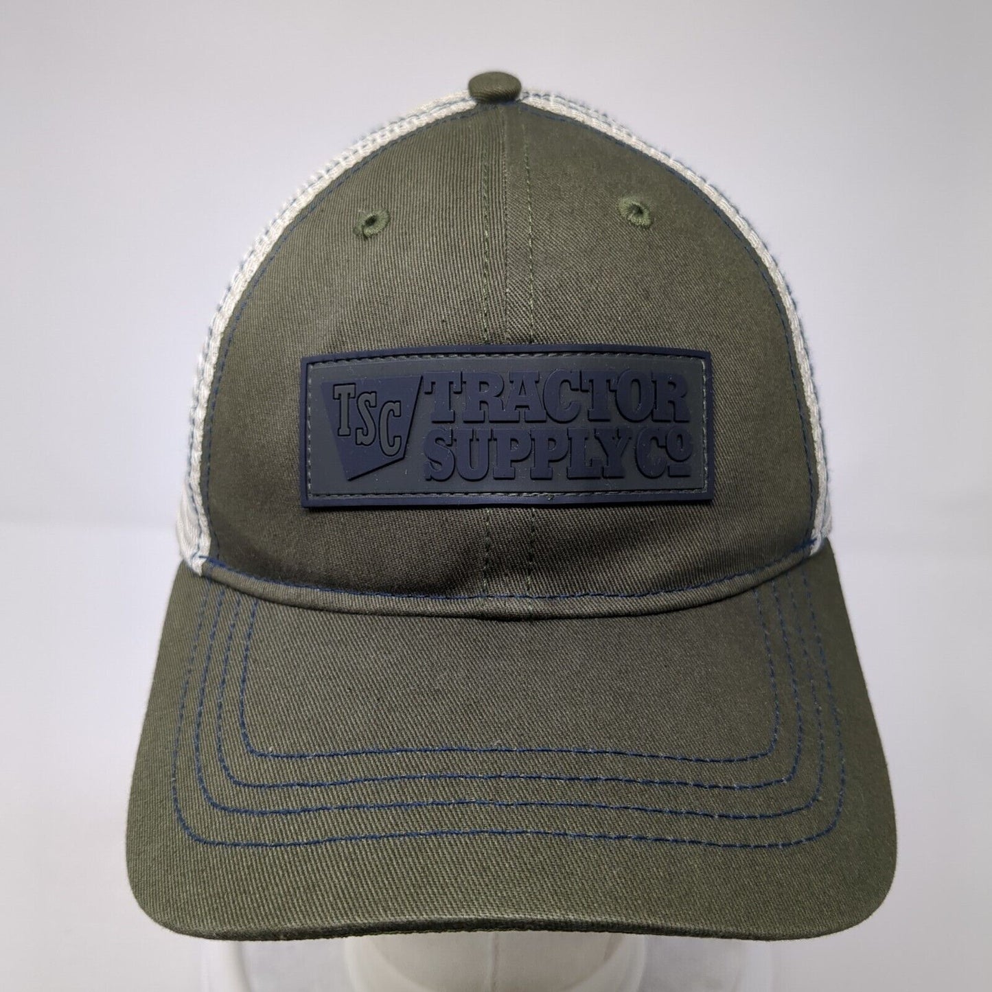 Tractor Supply Co Snapback Mesh Back Trucker Hat Green One Size Patch