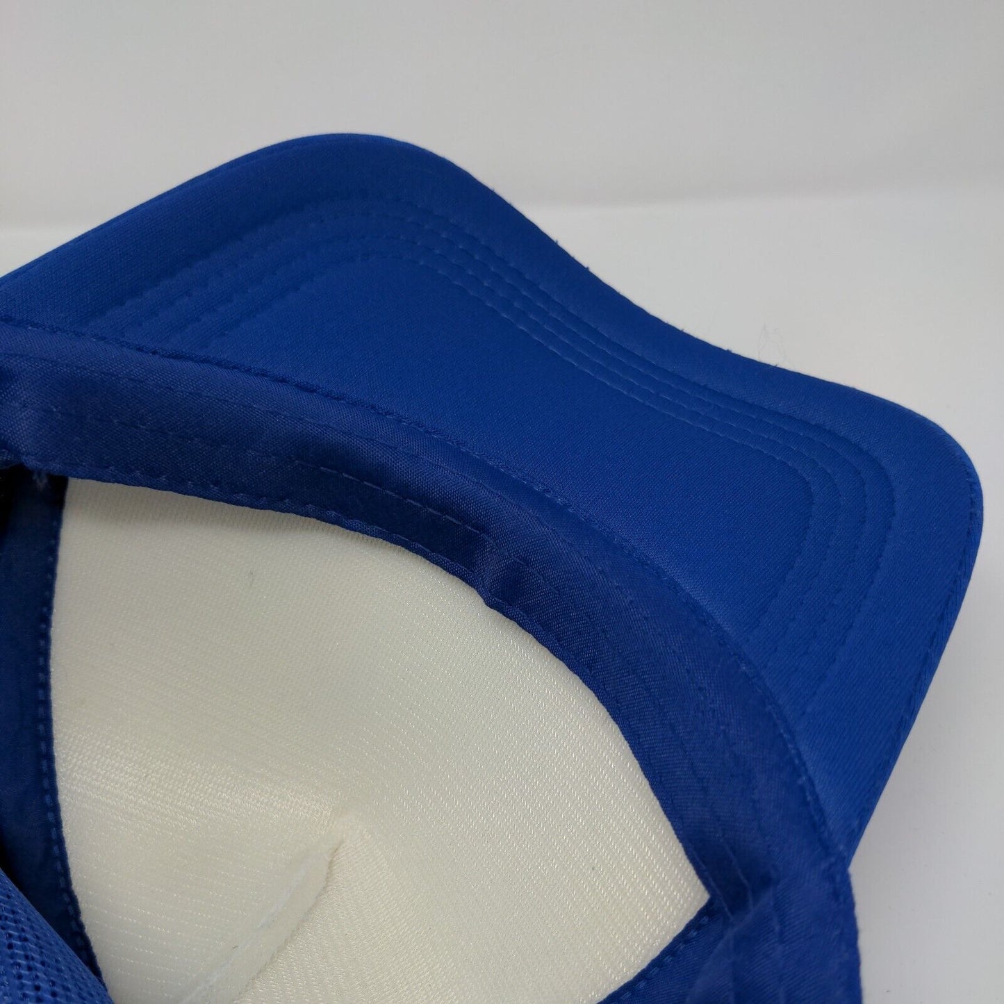 Unbranded Strapback Trucker Hat Blue One Size Adjustable Mesh Back Blank