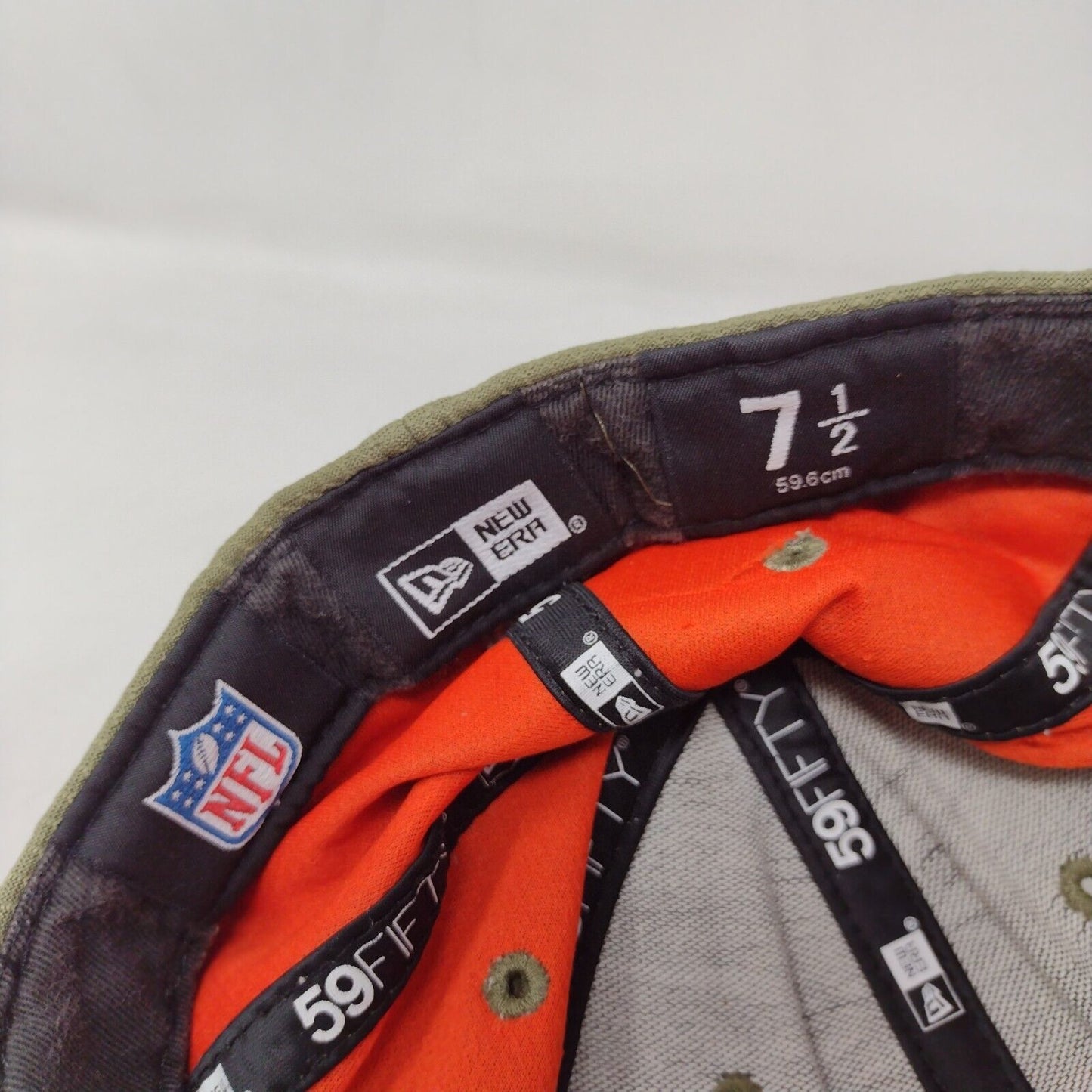 New Era Philadelphia Eagles NFL Fitted Hat Green 7 1/2 Support Troops 59Fifty