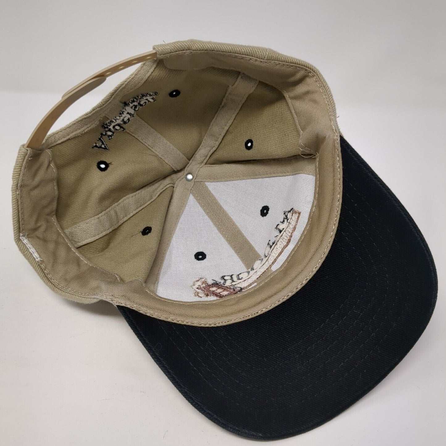 A1 Door And Building Solutions Snapback Hat Tan OS Adjustable Embroidered