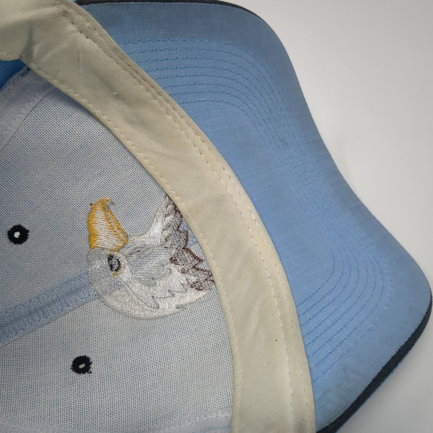 American Eagle Strapback Baseball Cap Blue One Size Adjustable Embroidered