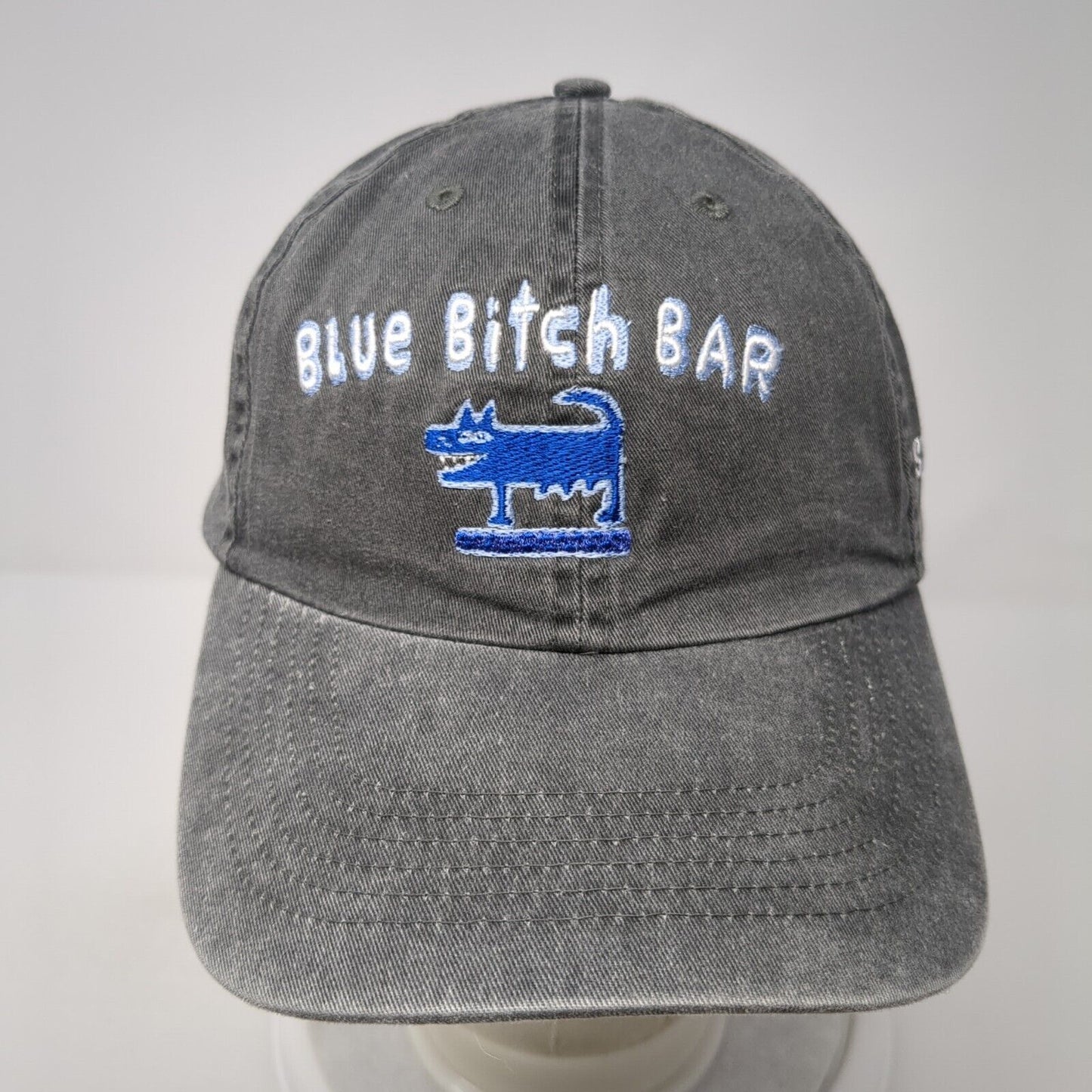 Blue Bitch Bar Sint Maarten Strapback Hat Gray One Size Fahrenheit