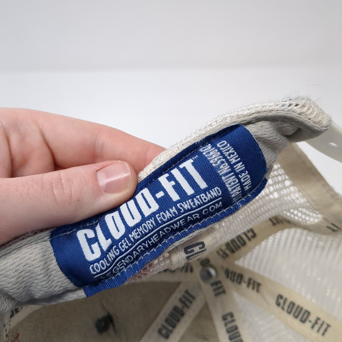 Cloud-Fit Snapback Trucker Hat Gray One Size Adjustable Mesh Back Crazy Shirts