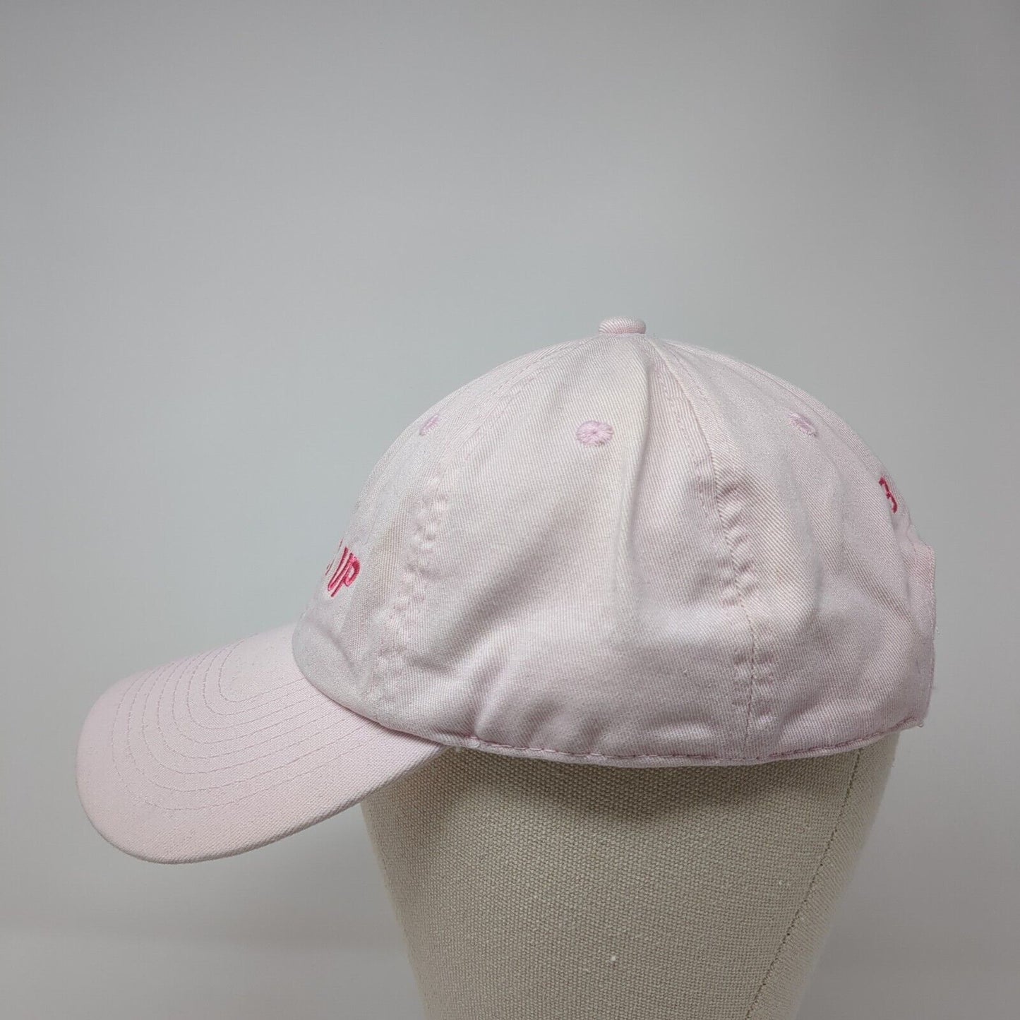 Wheels Up 8760 Slideback Hat Pink One Size Adjustable Embroidered Patriotic