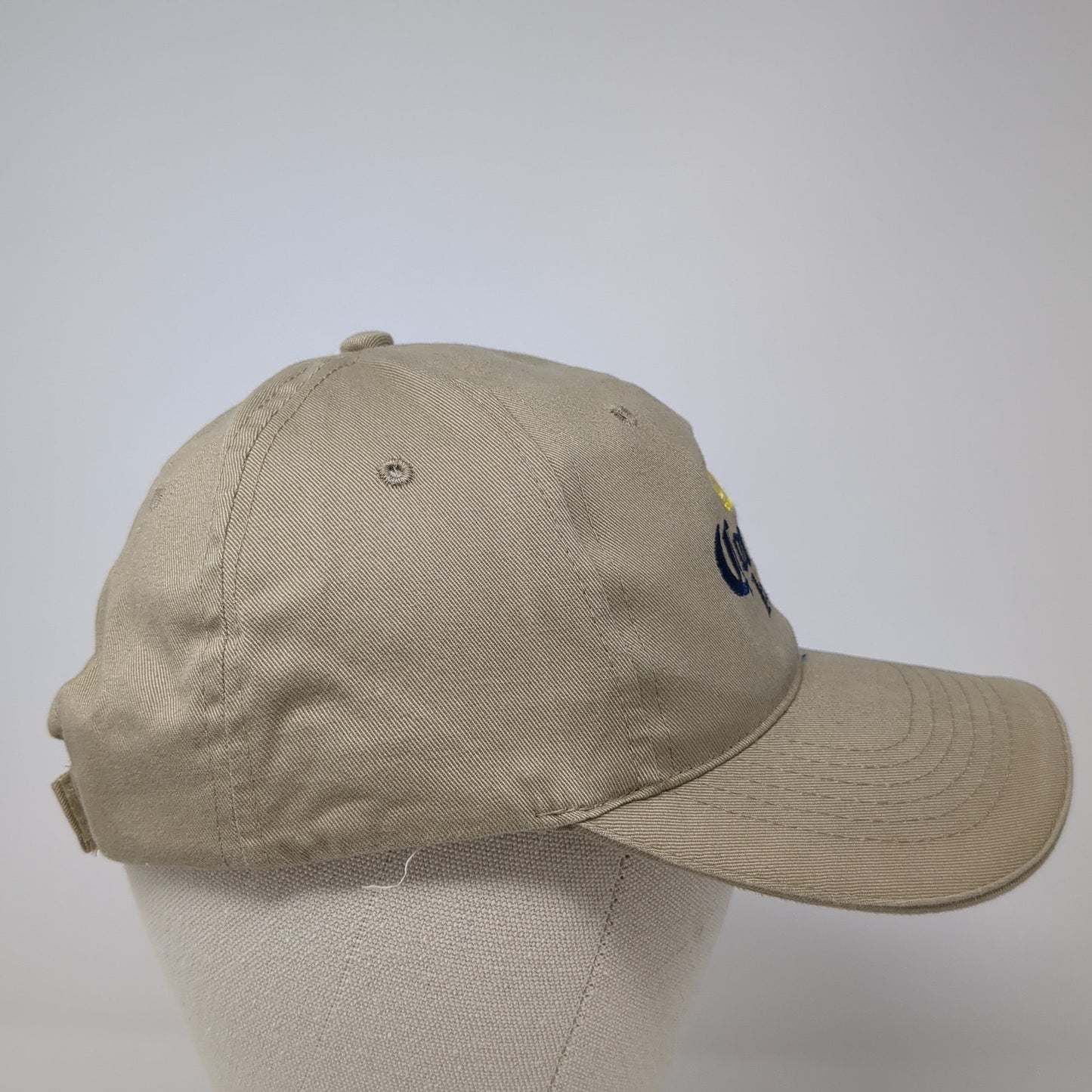 Corona Light Strapback Hat Brown One Size Adjustable Embroidered Acme