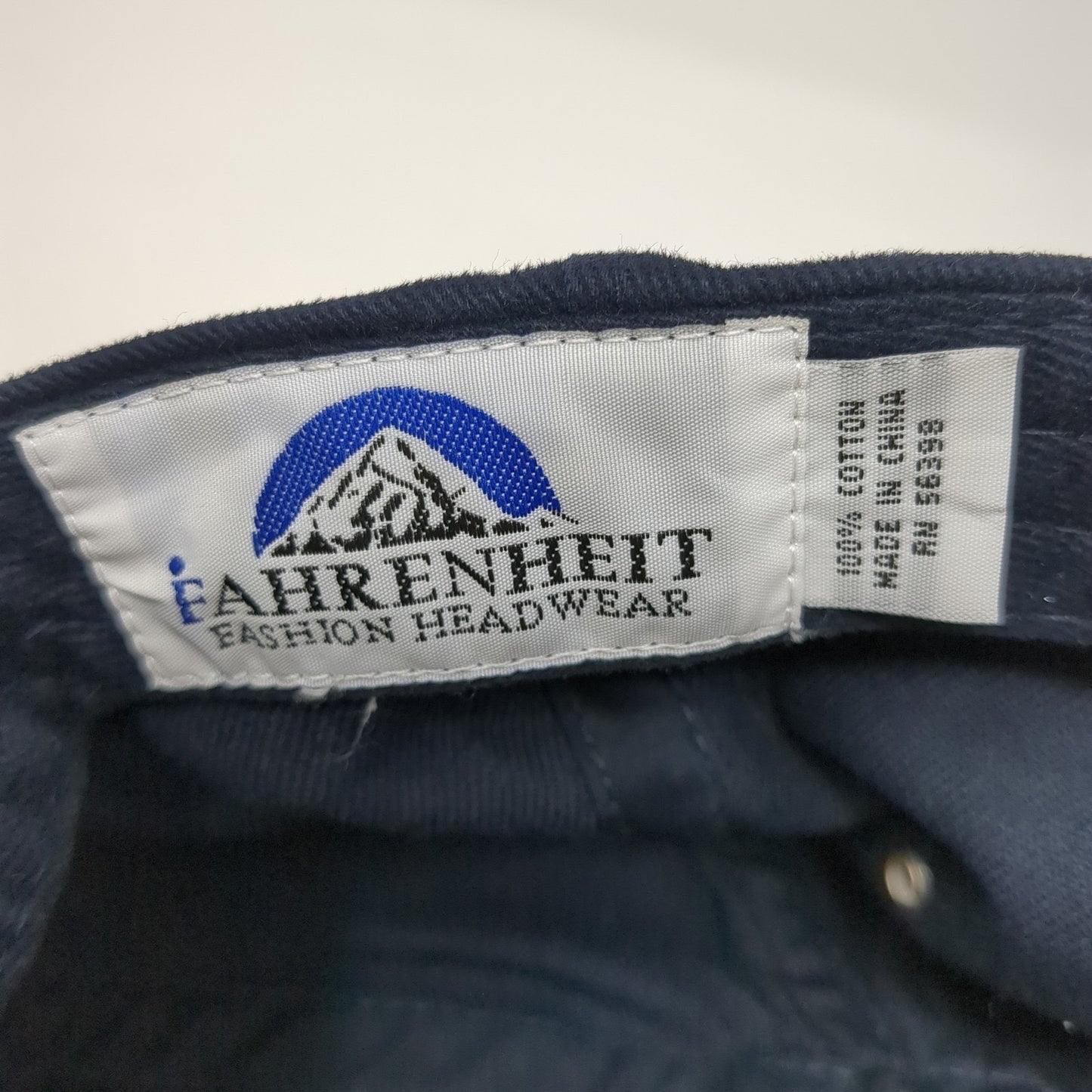 Air St Luke's Slideback Hat Blue One Size Embroidered 6 Panel Fahrenheit