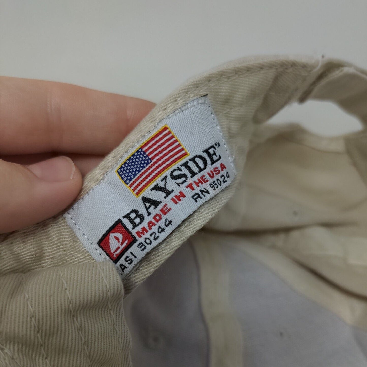 Dillon & Company Strapback Hat Cream One Size Adjustable Bayside