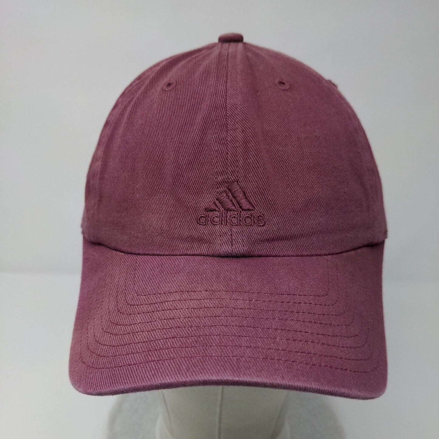 Adidas 3 Stripes Slideback Hat Red One Size Embroidered Aeroready