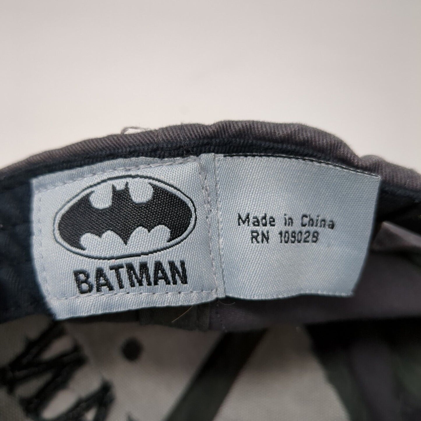 Batman Snapback Hat Gray One Size Adjustable Embroidered 6 Panel DC Comics