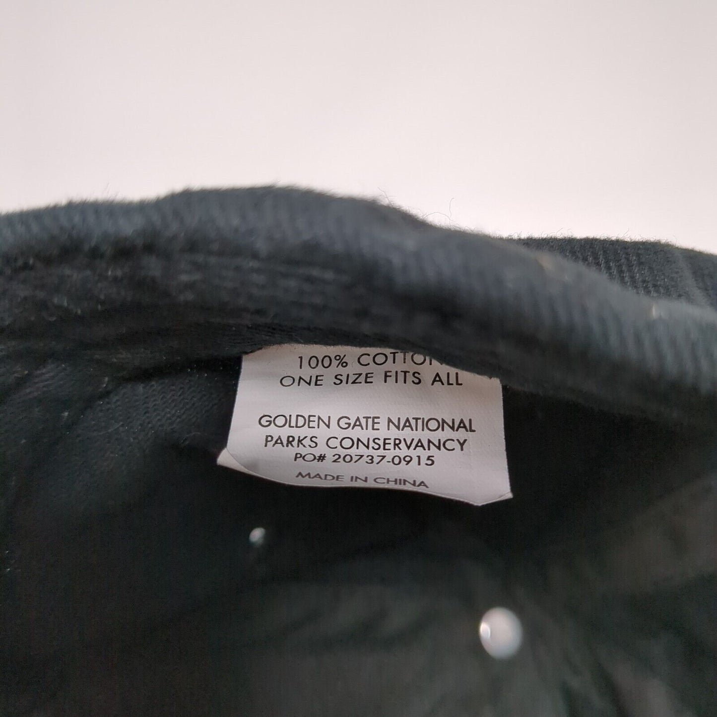 Alcatraz Golden Gate National Parks Strapback Hat Black OS Adjustable Cotton