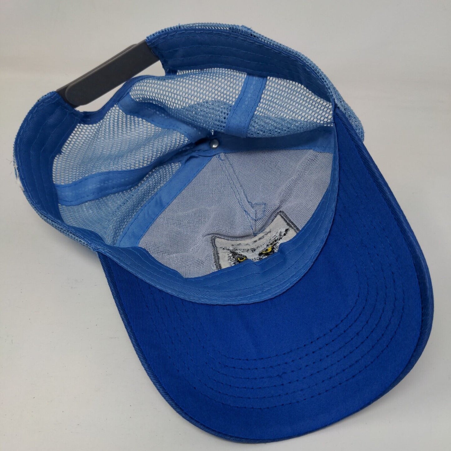 Wise Ass Snapback Trucker Hat Blue One Size Adjustable Embroidered Mesh Back