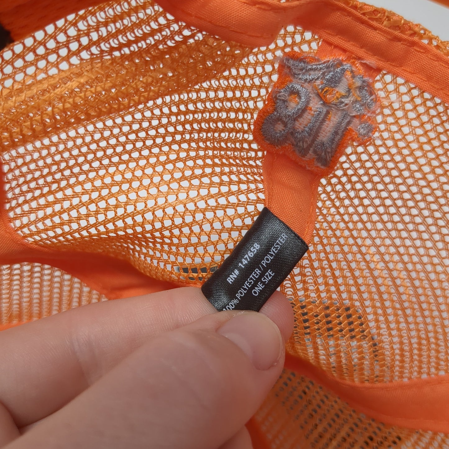 Marathon Pipe Line Trucker Hat Orange One Size Adjustable Mesh Back Pukka