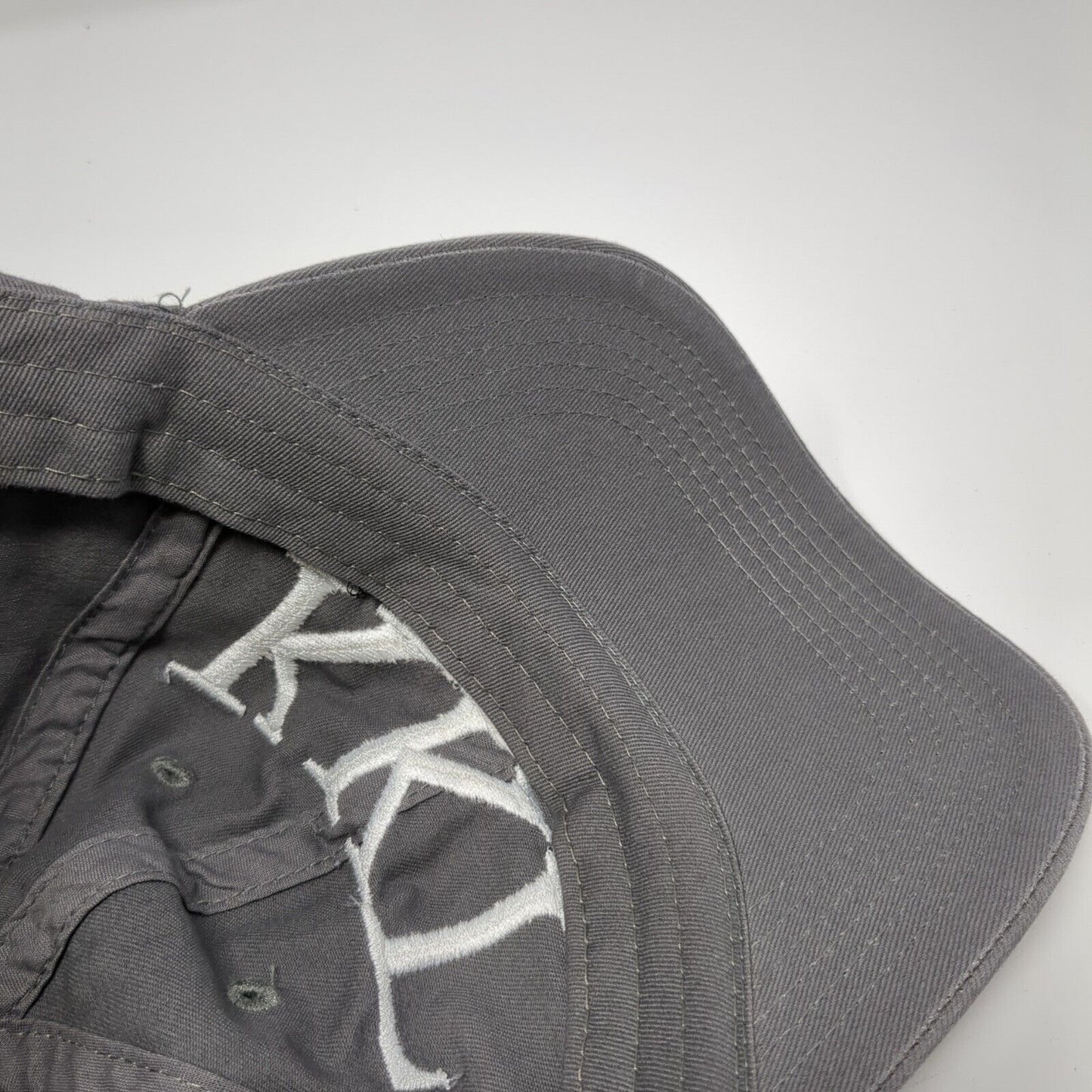 KKT Kappa Kappa Gamma Baseball Cap Gray One Size Adjustable Embroidered 6 Panel