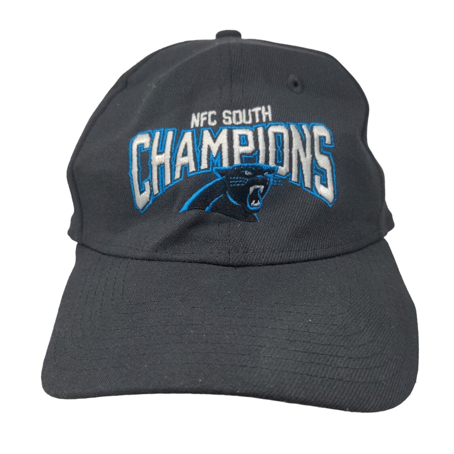 New Era Men's Fitted Hat Gray M-L Embroidered Carolina Panthers NFC South Champs