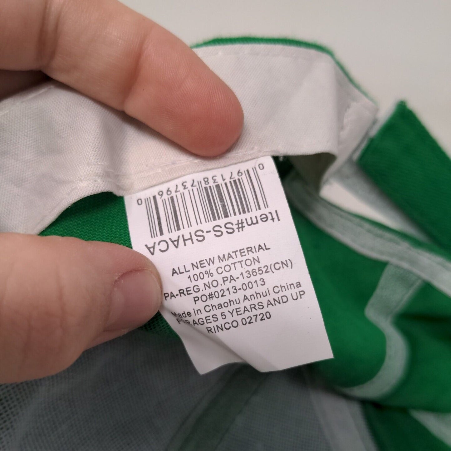 Shamrock Clover Strapback Hat Green One Size Embroidered Adjustable