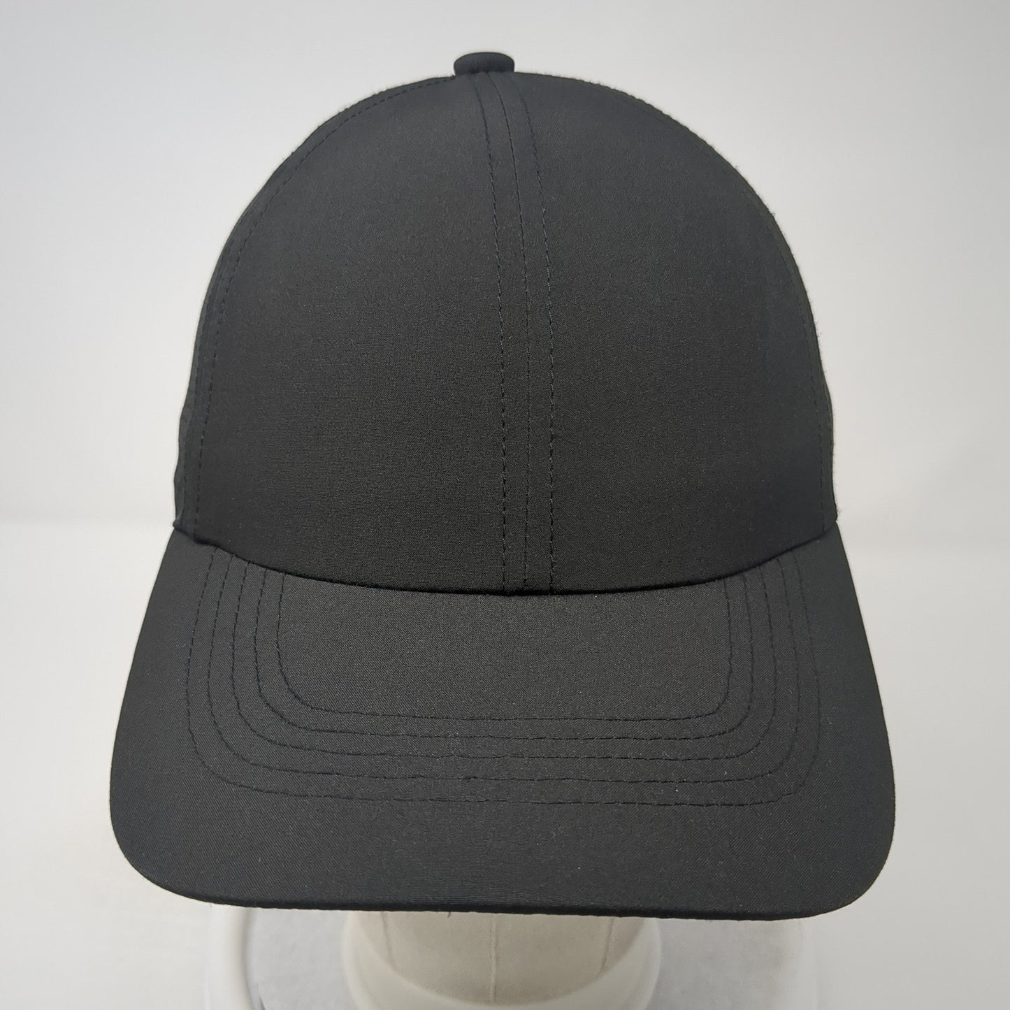 Unbranded Strapback Baseball Cap Black One Size Adjustable Lightweight Blank