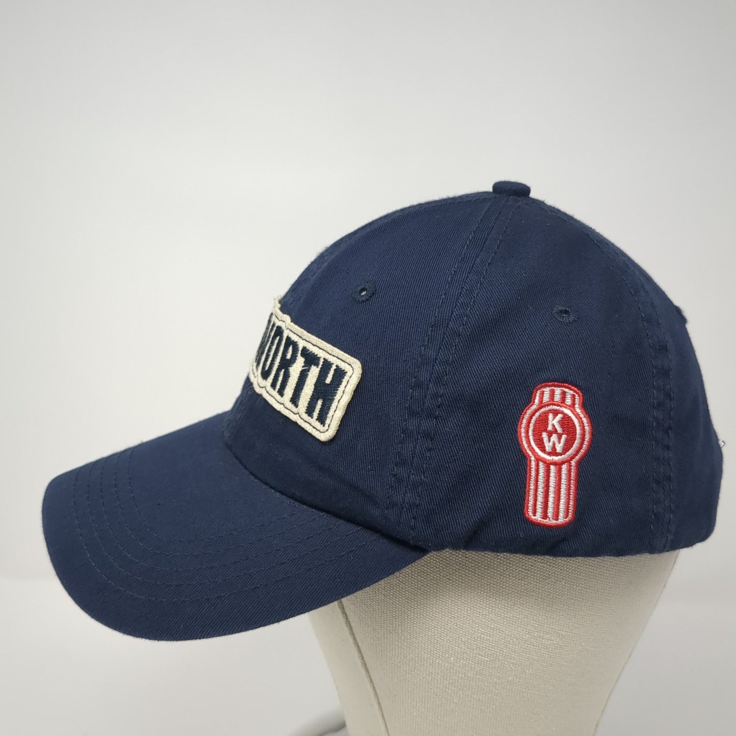 Kenworth Spell Out Strapback Hat Blue One Size Adjustable Embroidered