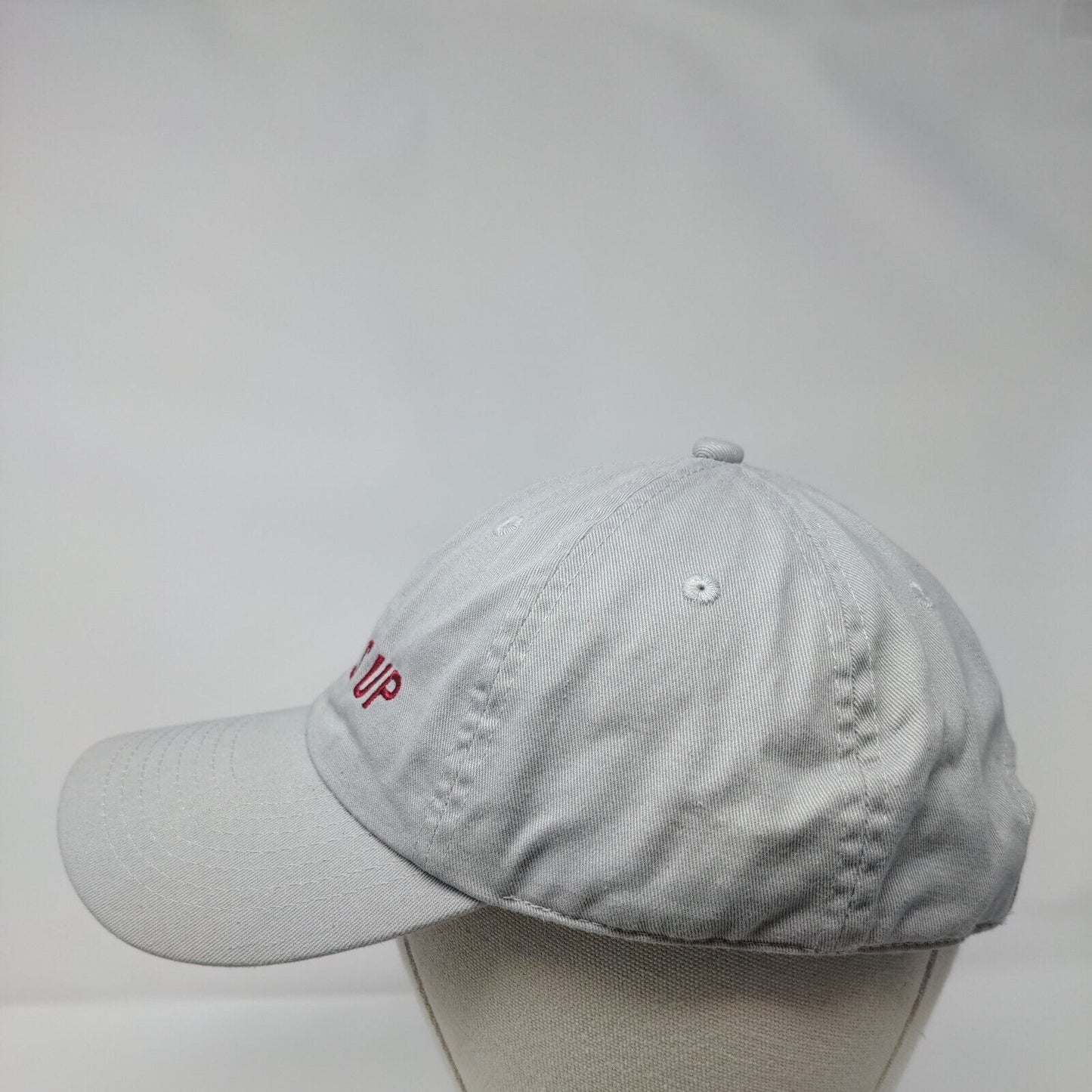 Wheels Up 8760 Slideback Hat Gray OSFA Adjustable Patriotic 6 Panel Cotton