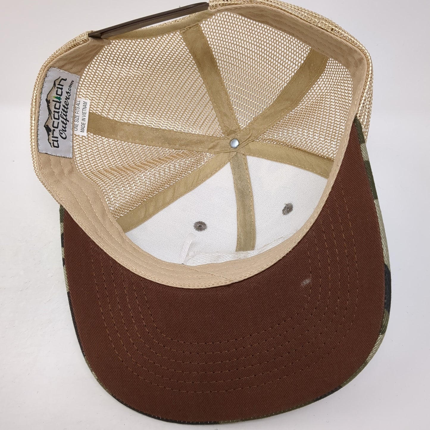 Hook Horn Leather Patch Snapback Trucker Hat Multi One Size Mesh Back