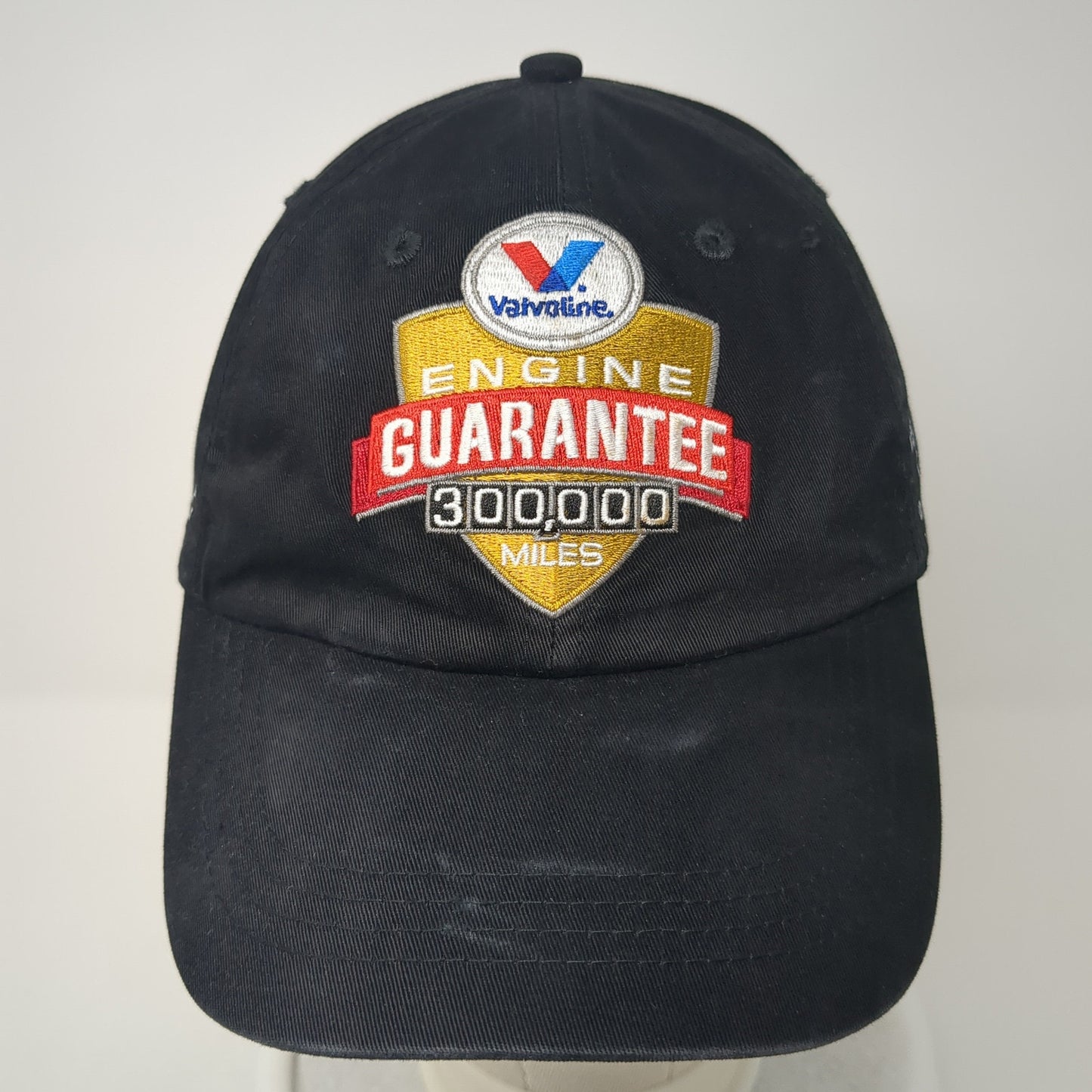 Valvoline Engine Guarantee 300,000 Miles Slideback Hat Black One Size