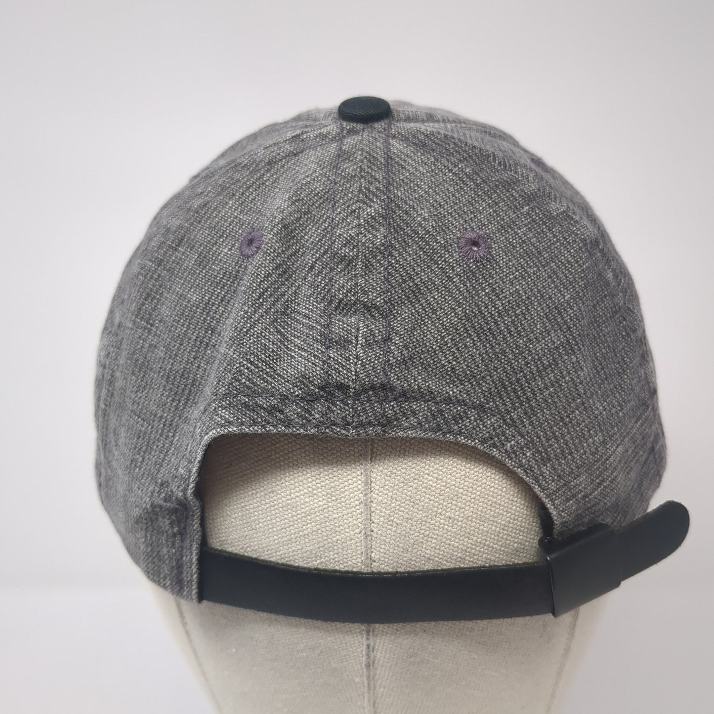 Unbranded Slideback Hat Gray One Size Adjustable Leather Strap Blank
