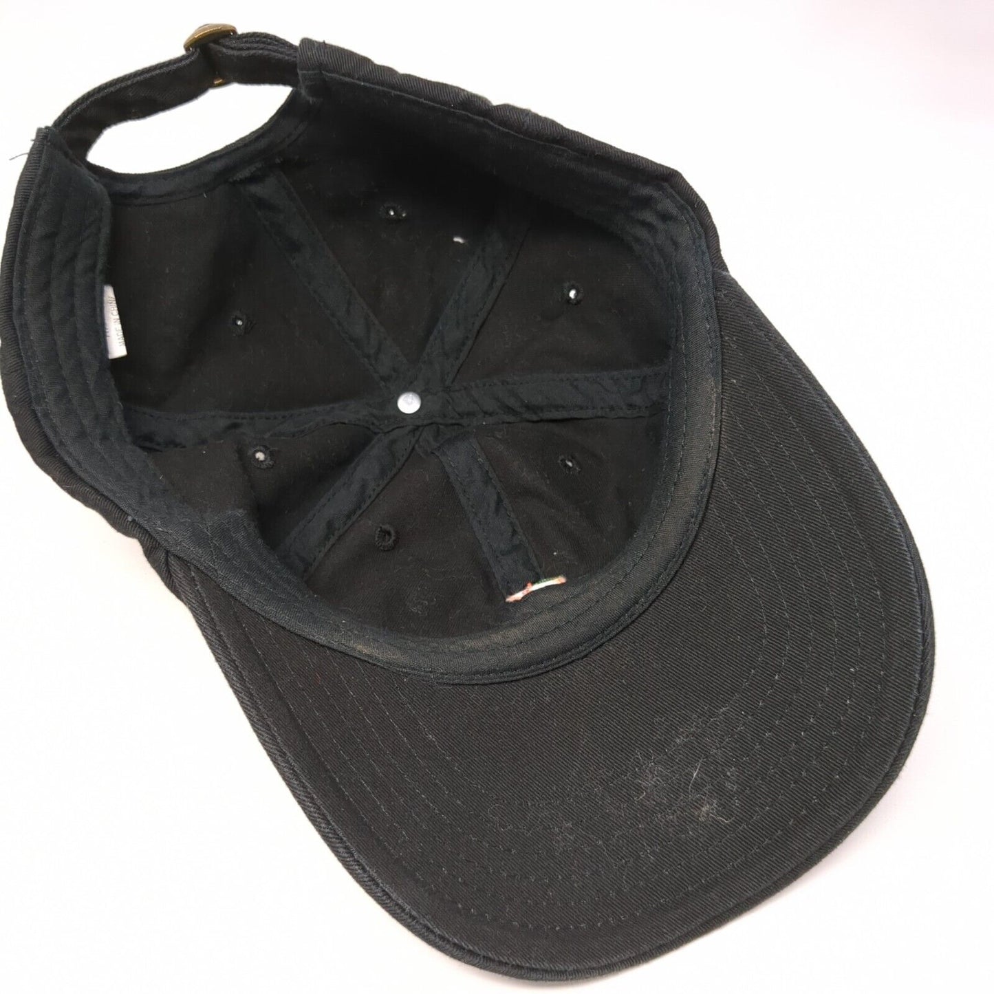 Georgia Peach Slideback Hat Black One Size Adjustable Embroidered 6 Panel