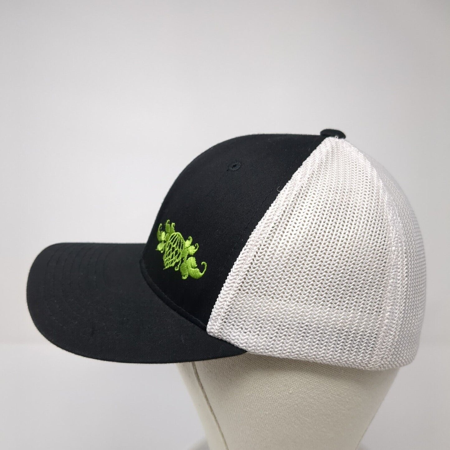 Wicked Weed Brewing Fitted Mesh Back Trucker Hat Black One Size Yupoong