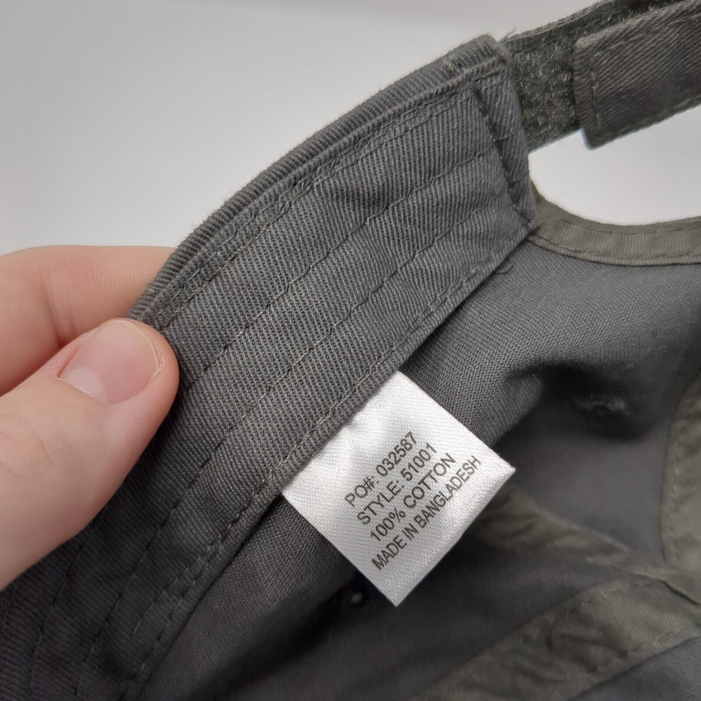 San Diego Zoo Strapback Hat Gray One Size Solid Adjustable Embroidered