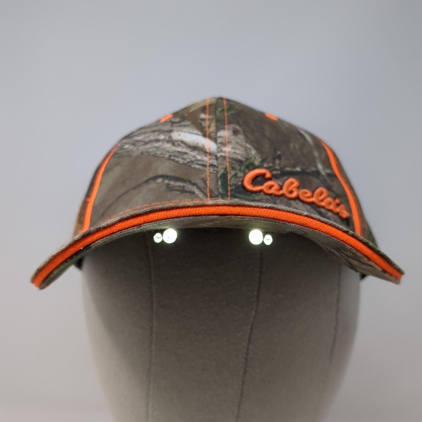 Cabela's Strapback Hat Multi Camo One Size LED Light Hunting Powercap