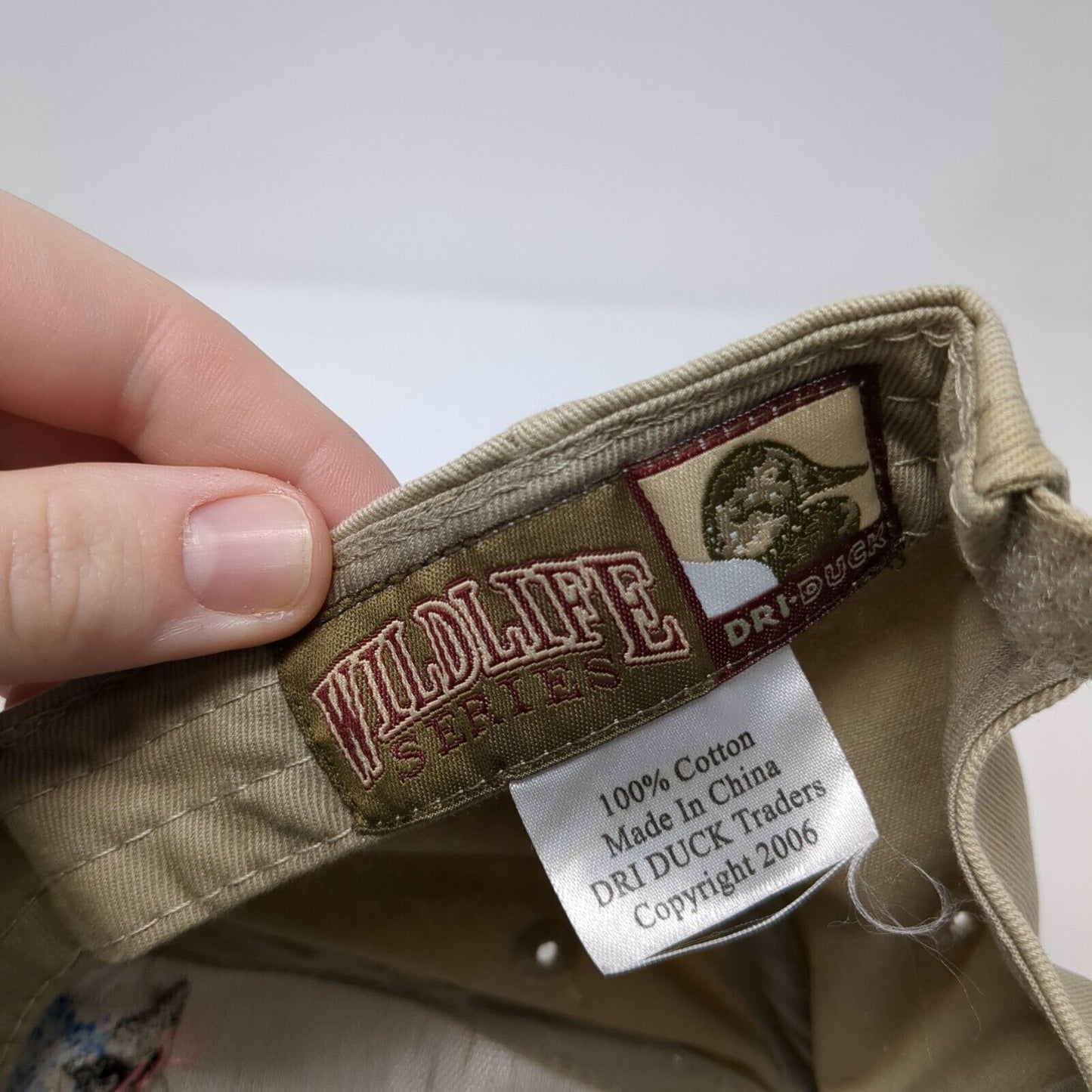 The Drift Wood Bar Cascade MT Strapback Hat Tan OS Adjustable Wild Life Dri-Duck