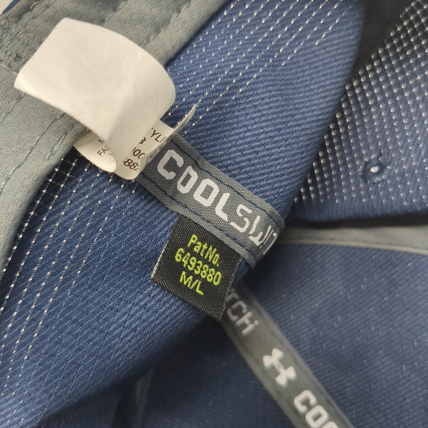 Under Armour Golf Fitted Cap Blue Large Lightweight Embroidered Coolswitch