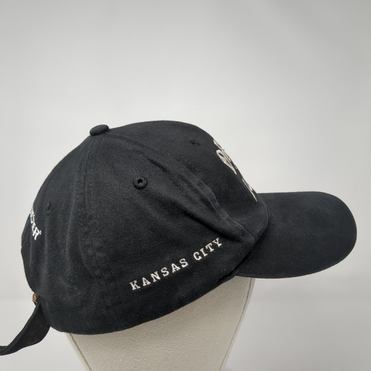 Drink Like A Local Kansas City Slideback Hat Black OS Adjustable Embroidered
