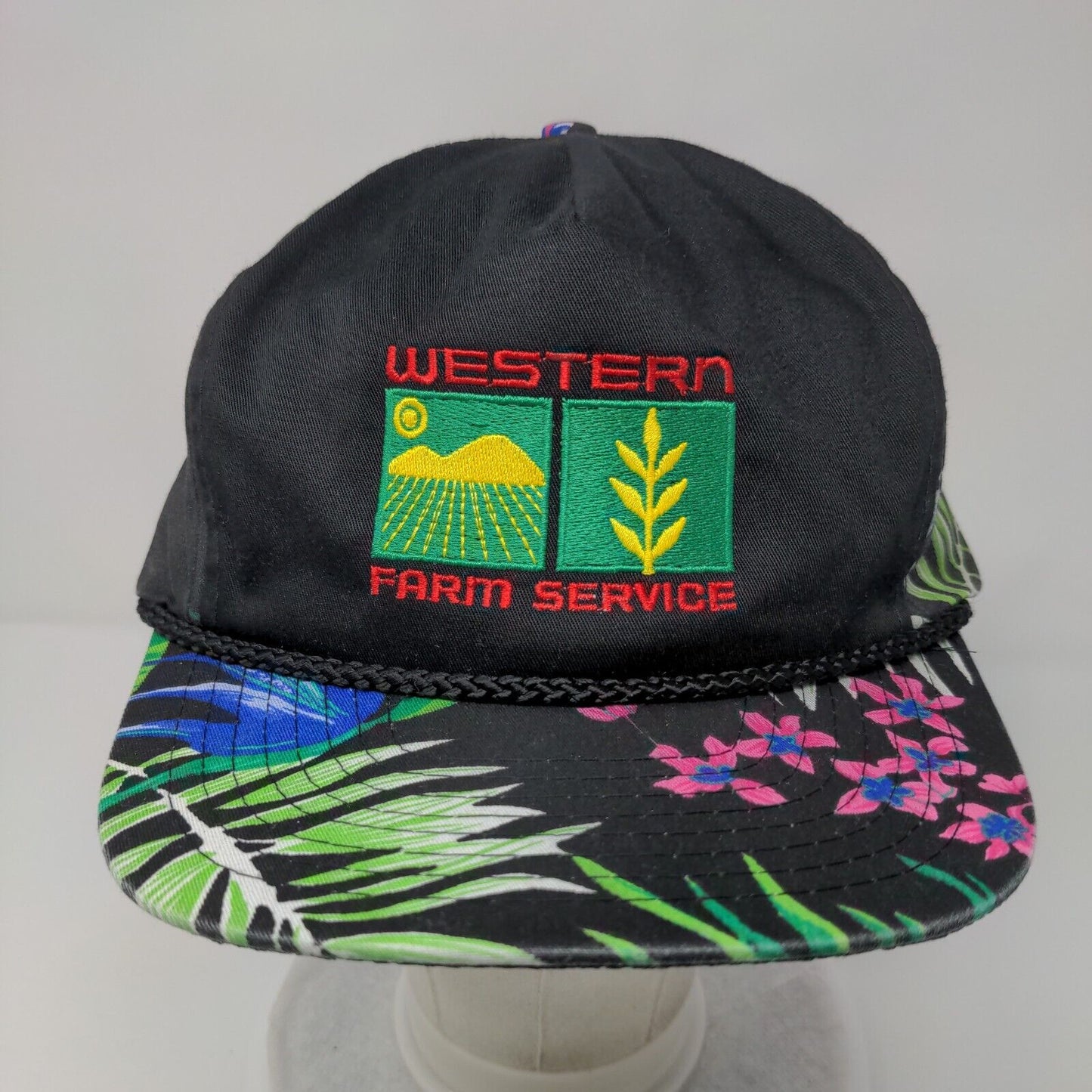 Western Farm Service Snapback Hat Multicolor OSFA Embroidered Floral Nissin Cap