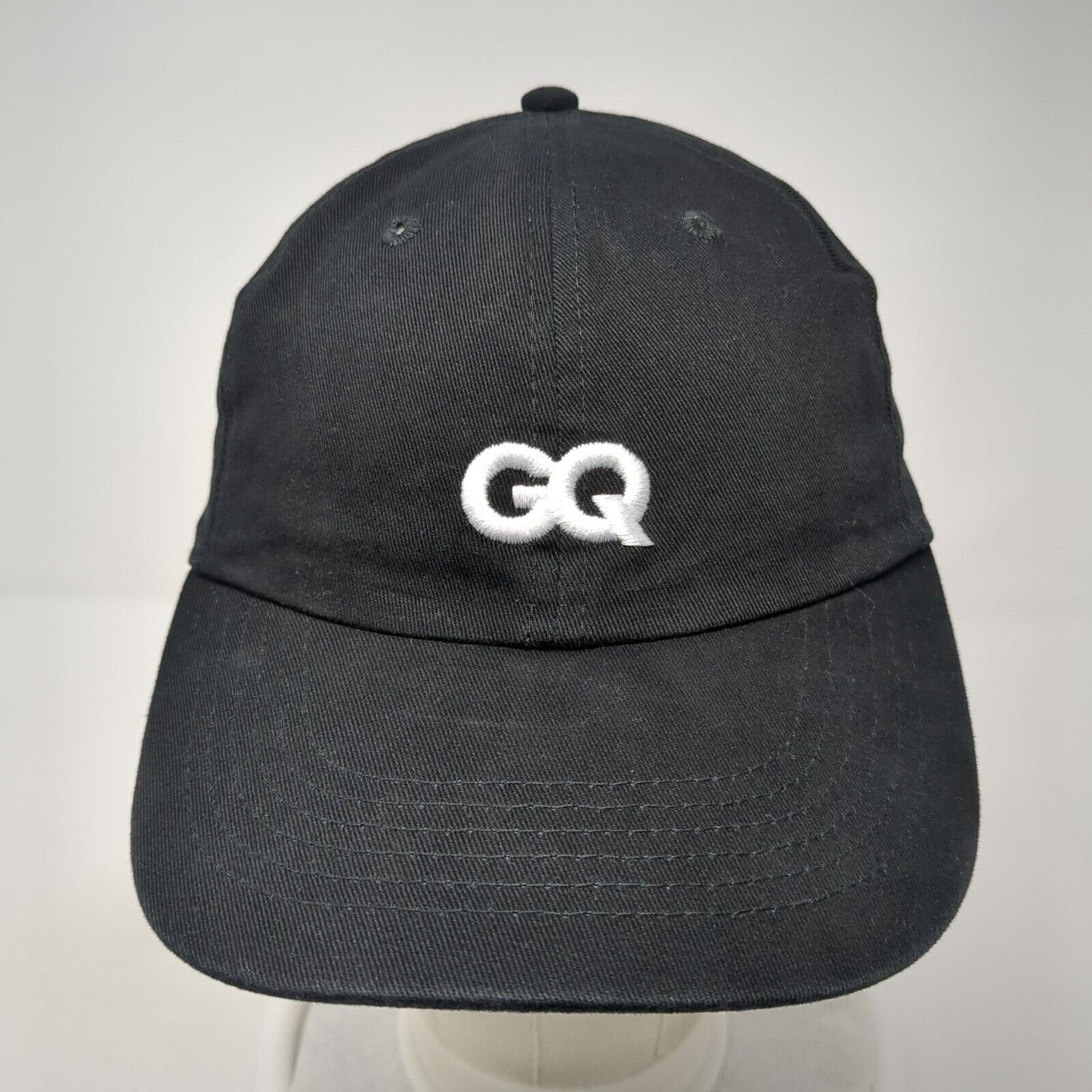 GQ Proud Subscriber Slideback Hat Black One Size Adjustable Embroidered